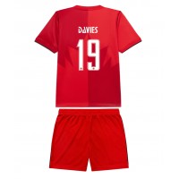 Stroje piłkarskie Kanada Alphonso Davies #19 Koszulka Podstawowej dla dzieci MŚ 2026 Krótki Rękaw (+ szorty)